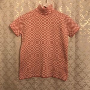 💖UNIF Pink Checkered Top💖